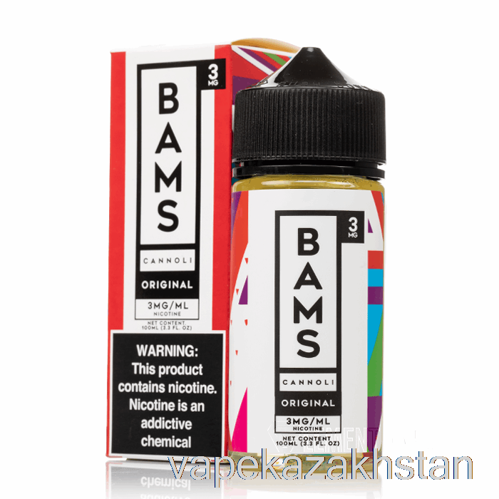 Vape Kazakhstan Original Cannoli - Bam Bam's Cannoli - 100mL 3mg